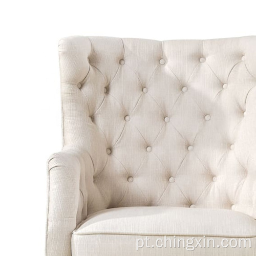 Cadeiras de lazer Atacado Alto traseiro Tufted Arm Chair